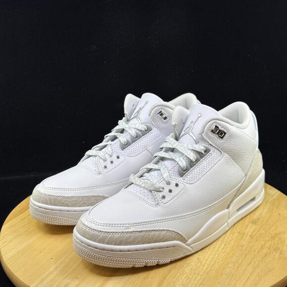 Nike Air Jordan 3 Retro Pure Money CT8532-111 Men's Size 12 Sneaker - Picture 2 of 9